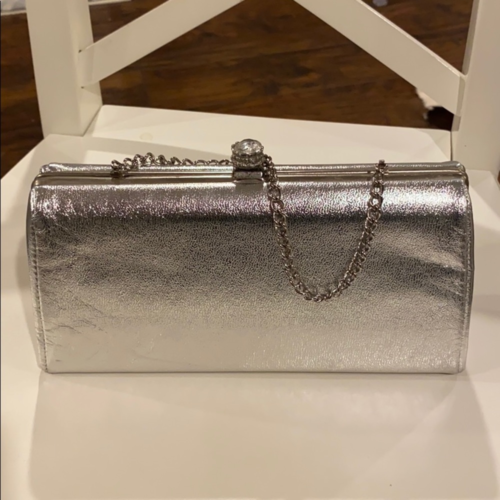 Silver Sparkling Vintage clutch